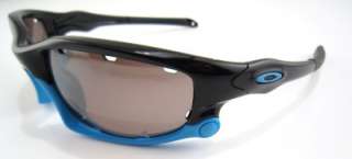 New Oakley Sunglasses Split Jacket Pol Black Sky Blue OO Blk Iridium 