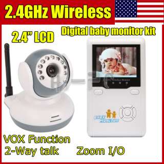   Night Vision Two IR Cameras Wireless Video Baby Monitor A/V out  