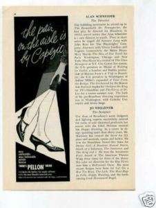 Capezio Shoes Pellon 1950s Original Vintage Ad  