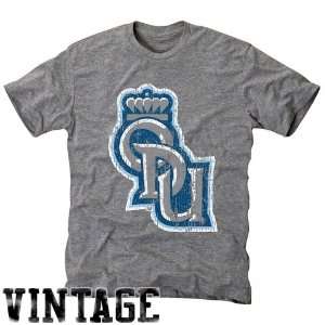  NCAA Old Dominion Monarchs Ash Distressed Logo Vintage Tri 