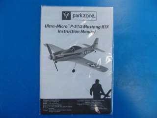   51D Ultra Micro Mustang R/C RC Electric Airplane RTF PKZ3600  