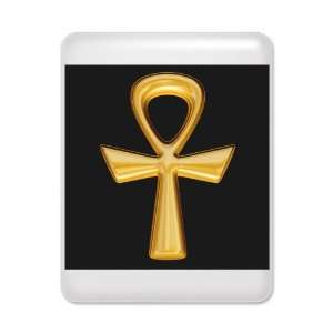  iPad Case White Egyptian Gold Ankh Black 