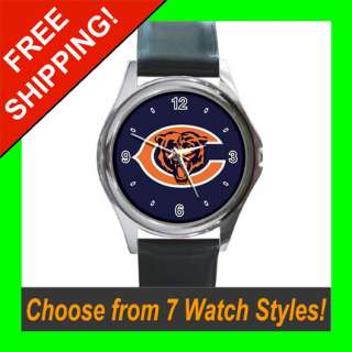 Chicago Bears Leather & Metal Watches  7 Watch Styles  
