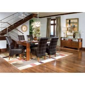  8 Piece Dining Room Furniture Set in Rich Walnut   Coaster 