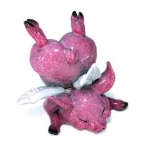 Kittys Critters 8624 Pinkie Pig Angel Figurine, 3 1/2 Inch Tall, Pink