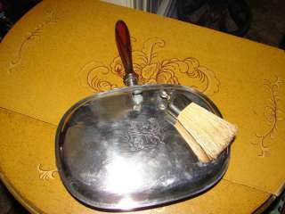 Crumb Duster Pan with Mini Brush Wood handles  