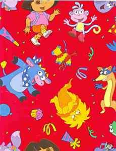 NEW* DORA THE EXPLORER Wrapping Paper 800 ft, #453  