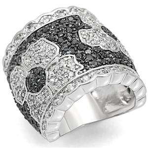  Size 10 Clear Cubic Zirconia Brass Ring AM Jewelry