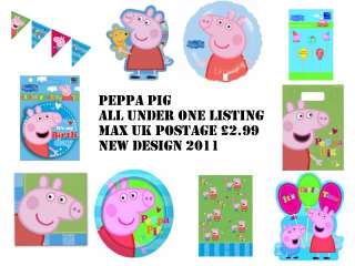 Peppa Pig Partyware All Under One Listing Cheap Postage  