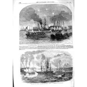    1855 BOMBARDMENT SVEABORG WAR SHIP BULLDOG STARLING