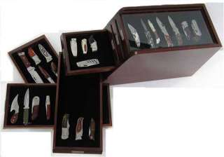 Item shown above Rosewood with a glossy protective coat (Knives show 