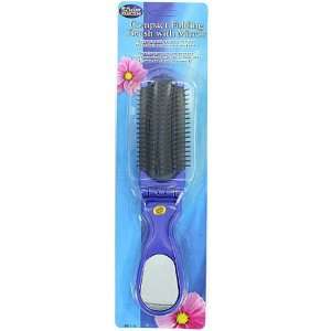  Folding brush with mirror (Wholesale in a pack of 24 