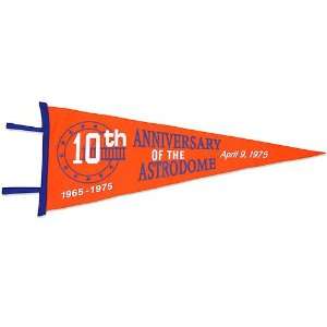  Houston Astros 1975 Astrodome 10th Anniversary Pennant by 