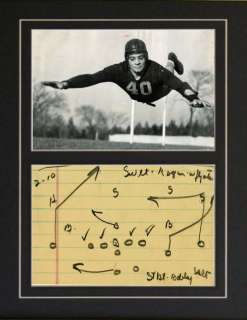   written football play by Vince Lombardi Green Bay Packers photograph