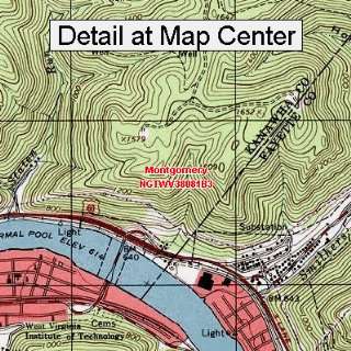 USGS Topographic Quadrangle Map   Montgomery, West Virginia (Folded 