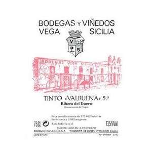  Vega Sicilia Valbuena 2003 750ML Grocery & Gourmet Food