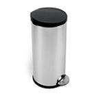 simplehuman Round Step Trash Can, Brushed Stainless Steel, 30 Liters 