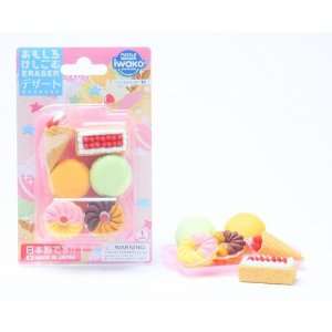  Japanese Iwako Sweet Pastry and Dessert Erasers Set Toys 