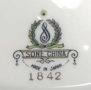 GRAVY BOAT SAUCER SONE CHINA 1842 HARVEST PATTERN 1950’S JAPAN WHEAT 