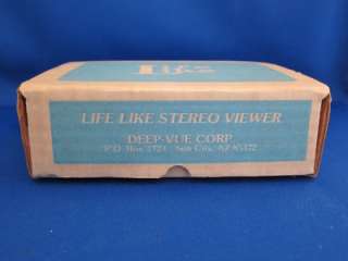Vtg Life Like Stereo Slide Viewer Deep Vue w/ Box Rare  