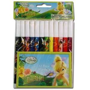 Disney Tinkerbell Fairies 12pk Color Markers in PVC Bag 