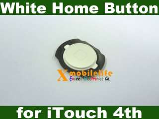 White Touch Digitizer LCD Display Screen Home Button for iPod Touch 