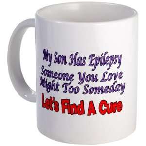  My Son Has Epilepsy Find A Cure Health Mug by  