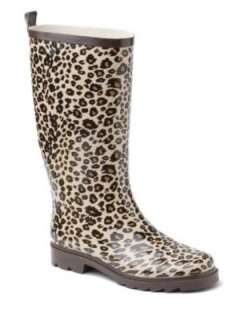 FASHION BUG   Cheetah Print Rain Boots  