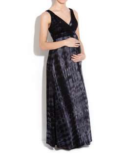 Black Pattern (Black) Maternity Tie Dye Maxi Dress  246701709  New 