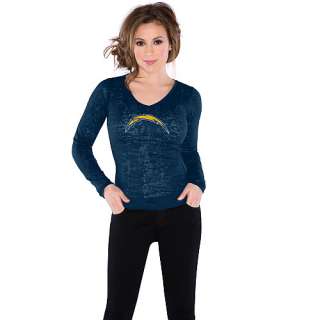 Touch by Alyssa Milano San Diego Chargers Womens Burnout Thermal Long 