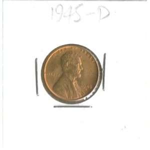  1945 D Lincoln Cent BU Brilliant Uncirculated Everything 
