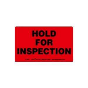  Hold for Inspection Label, 5 x 3