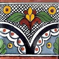 mexican ceramic tiles talavera border / stair risers  