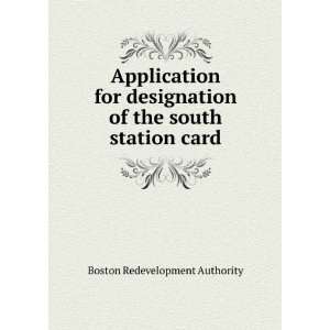  of the south station card Boston Redevelopment Authority Books