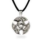 EvesAddiction Ornate Sterling Silver Celtic Trinity Pendant