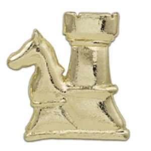  Gold Pin Chess Piece Knight Toys & Games