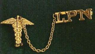 LPN Chain With Caduceus Pin Graduation Pinning 822 New  