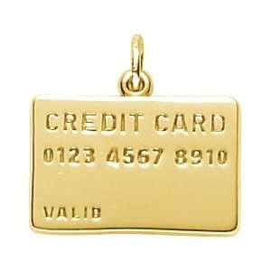  Rembrandt Charms Credit Card Charm, Gold Plated Silver 