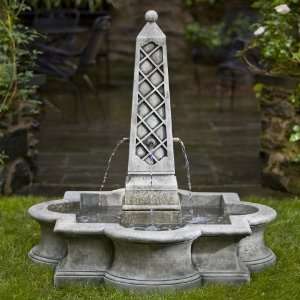   International Lafayette Cast Stone Fountain Patio, Lawn & Garden