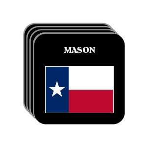  US State Flag   MASON, Texas (TX) Set of 4 Mini Mousepad 