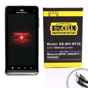  truCELL 1500mAh Replacement Battery for Motorola Photon 4G 