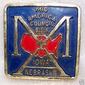 Metal Boy Scout Paperweight Mid America Council  