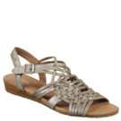 Fossil Womens Andreas Sandal Pewter Leather