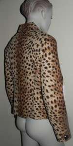 NWT Jones New York Milan Leopard Print Brown Jacket 6P  