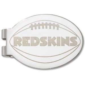  Washington Redskins Silver Plated Laser Engraved Money Clip 