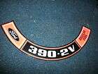 1969 FORD MUSTANG 390 SHAKER AIR CLEANER DECAL