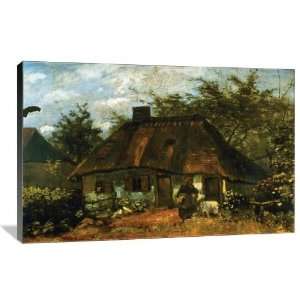 Cottage   Gallery Wrapped Canvas   Museum Quality  Size 20 x 13 by 