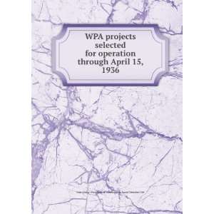   States. Works Progress Administration. Special Tabulation Unit Books