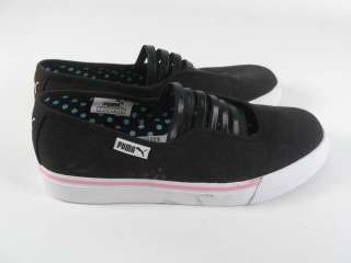 PUMA Black Pink Sneakers Shoes Size 7.5  
