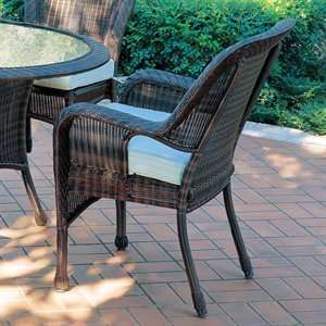  South Sea Rattan 75421 RUW A6474 West Arm Outdoor Dining 